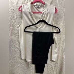 1. Bundle Calvin Klein sleeveless XL/Black Athleta Delaney pants -Lg